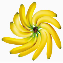 摆成旋转的香蕉