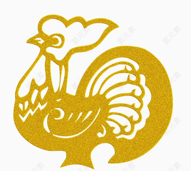 金色质感鸡