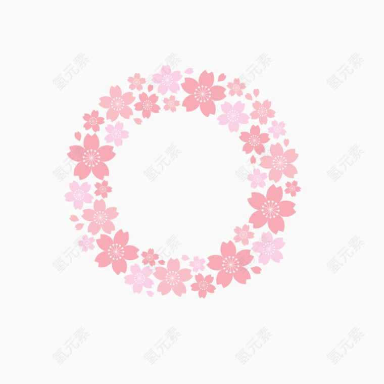 粉色樱花花瓣