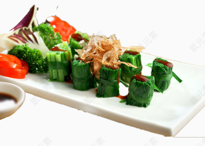 柴鱼韭菜卷