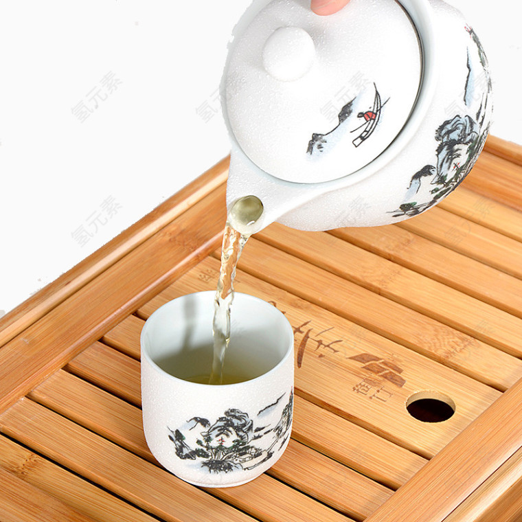 雪花釉陶瓷功夫茶具