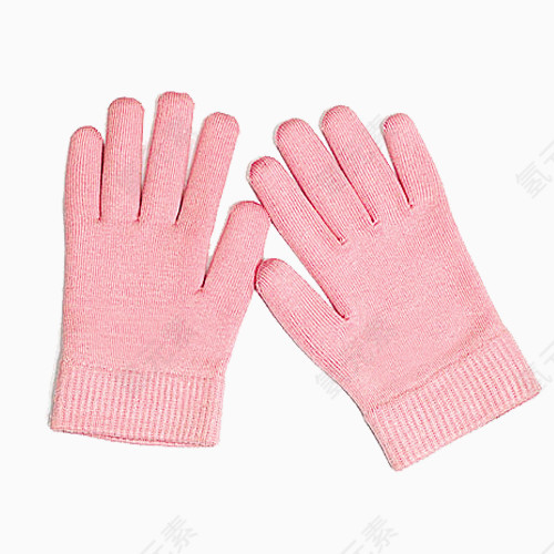 粉色简单手套