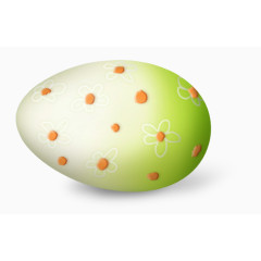 橙色圆点装饰鸡蛋