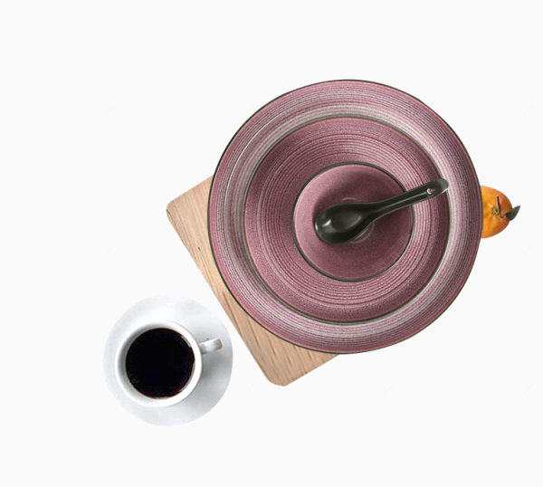 浅紫色盘子与咖啡杯下载