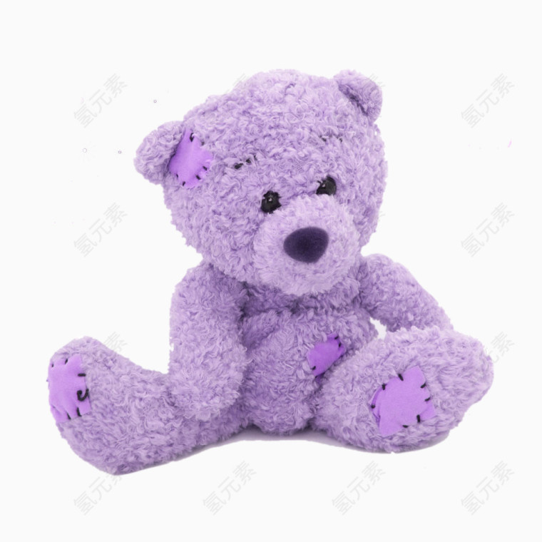 紫色的小熊娃娃
