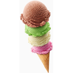 千层冰淇淋甜筒