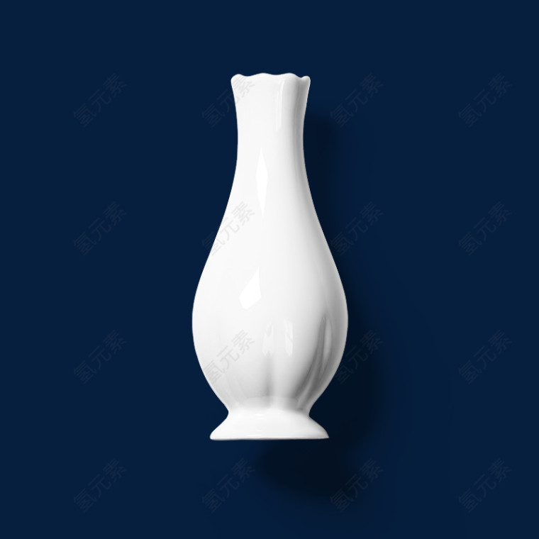 雪白陶瓷花瓶