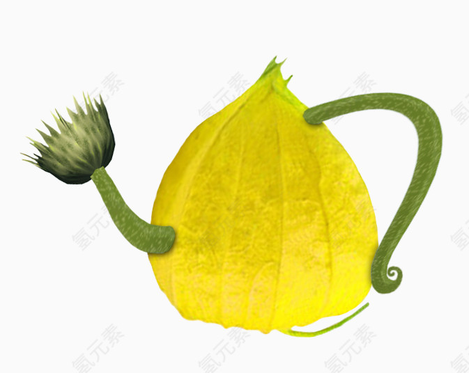 卡通植物创意小茶壶