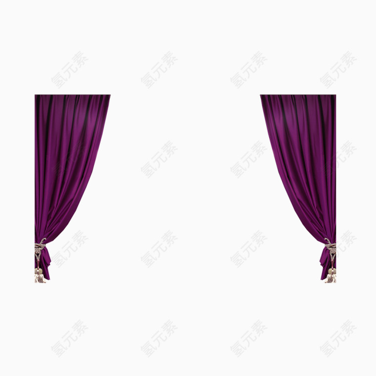 紫色窗帘