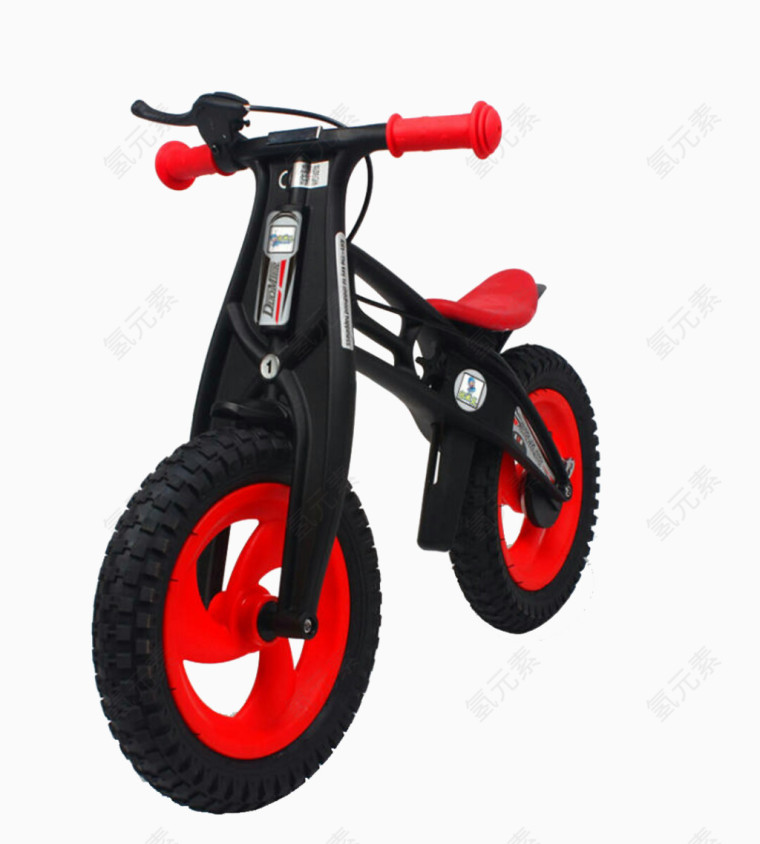 红黑自行车造型学步车