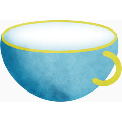 蓝色小茶杯