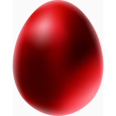 矢量手绘红色鸡蛋