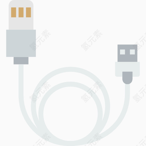 扁平化 icon 充电线