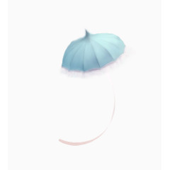 彩带雨伞