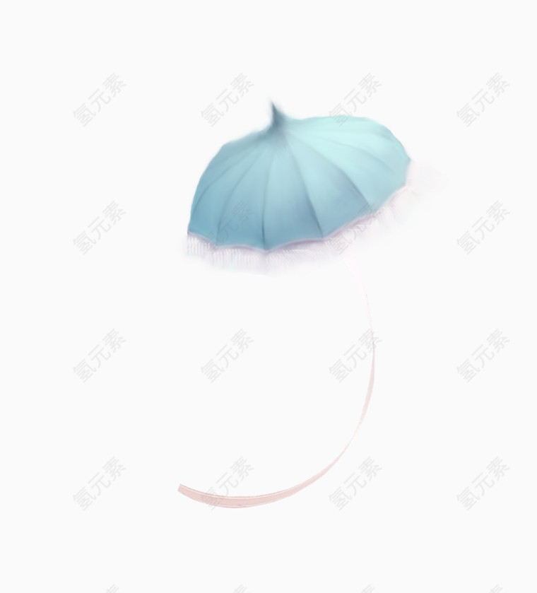 彩带雨伞