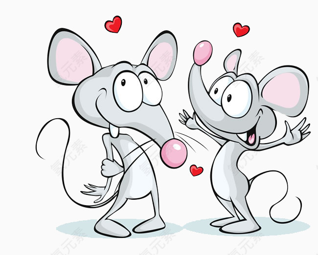 恋爱中的鼠情侣