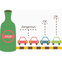 矢量酒精说明图