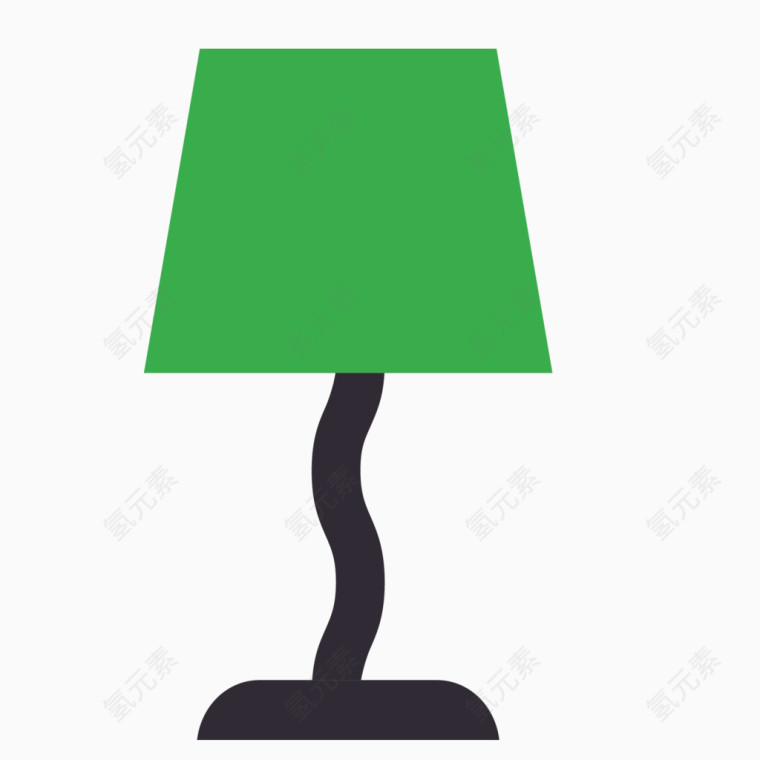 绿色台灯