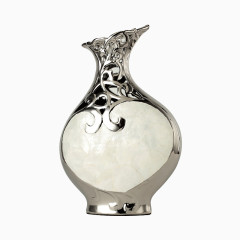 贴贝壳陶瓷镂空花瓶摆件客厅家居装饰品摆设