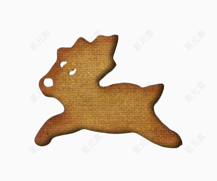棕色创意小马饼干