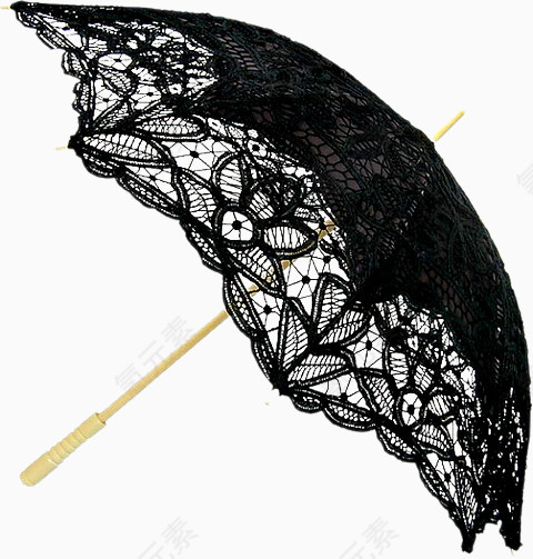 黑色蕾丝伞