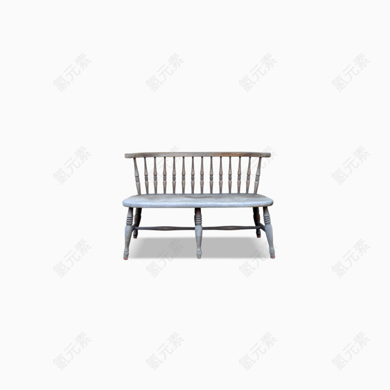 灰色木椅