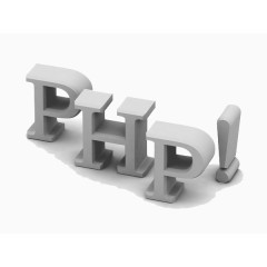 3D灰色震撼艺术字PHP