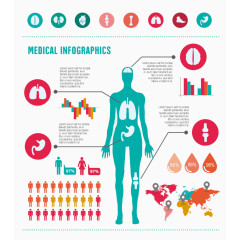 矢量女人健康信息