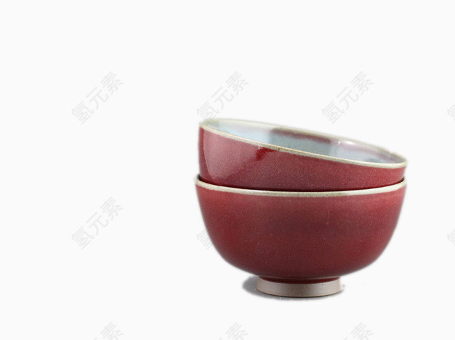 钧窑瓷碗