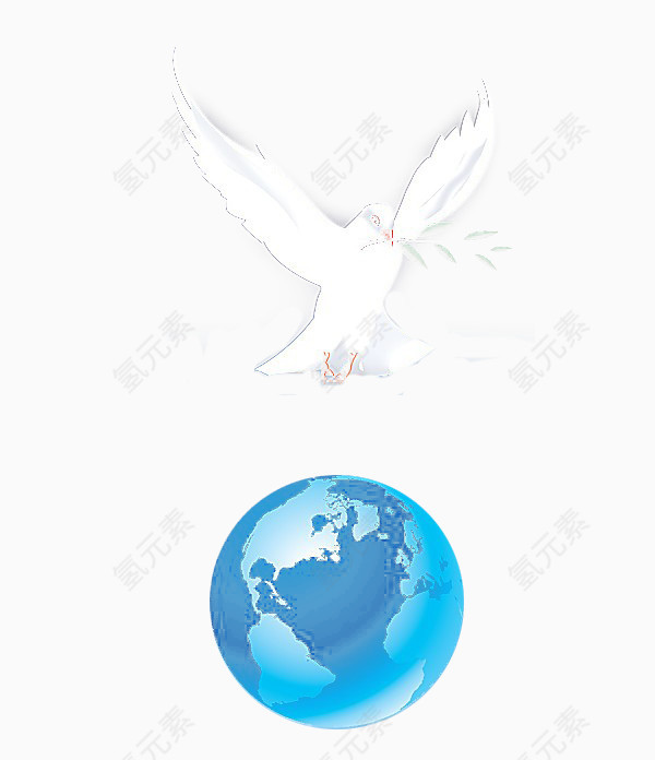 和平鸽与地球