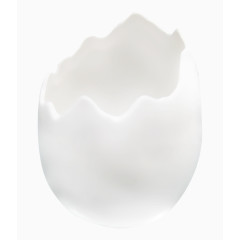 白色残破蛋壳