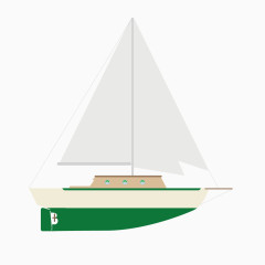 矢量简易折纸小船
