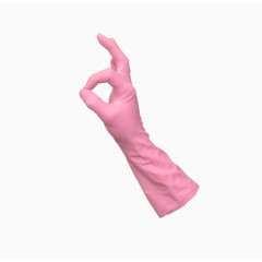 粉色手势