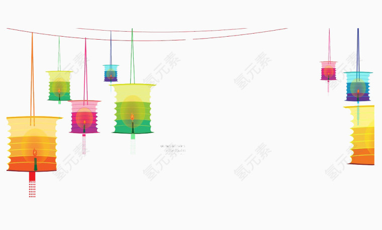 彩绘灯笼素材