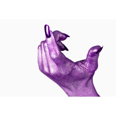 紫色手部图片