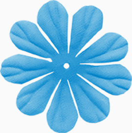 蓝花装饰素材