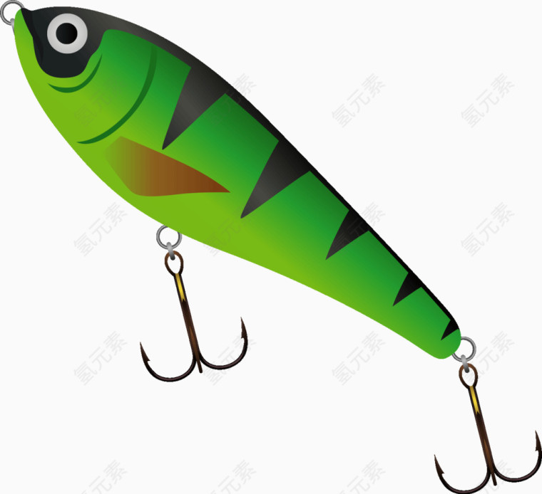钓鱼行业鱼钩绿色