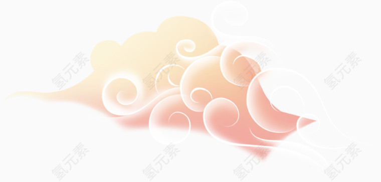 中国风复古祥云装饰图案