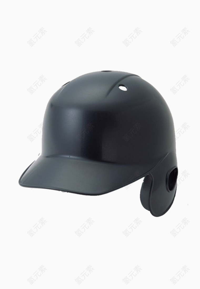 黑色铁质头盔