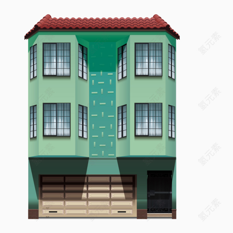 矢量房屋建筑素材