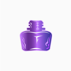 紫色墨汁瓶