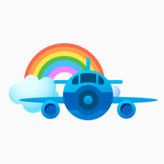 彩虹飞机模型