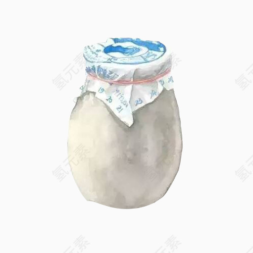 酸奶手绘画素材图片