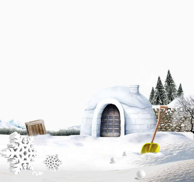 雪地里的小房子下载