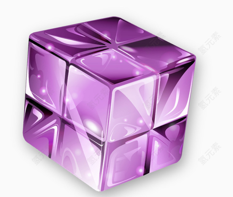 紫色魔方