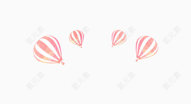 漂浮气球装饰元素