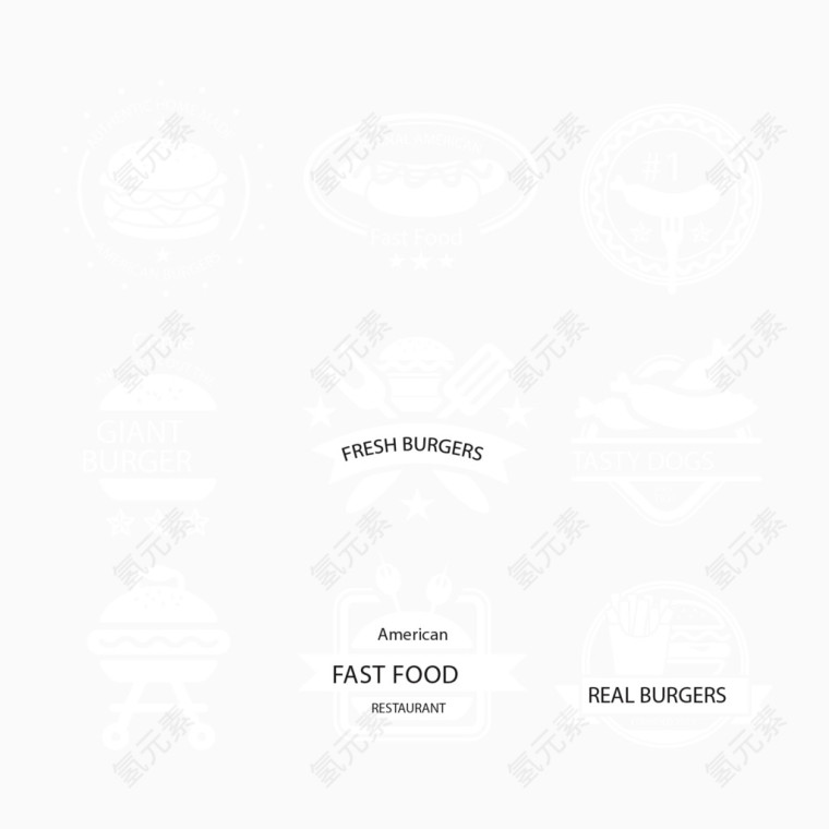 AU食物素材矢量图