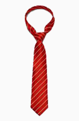 红色条纹领带免抠素材