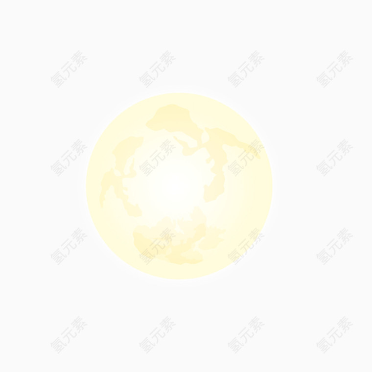 黄色月球图片素材