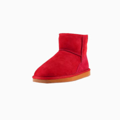 雪地红鞋